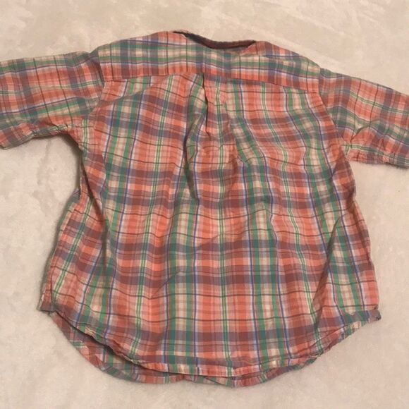 Ralph Lauren Short Sleeve Plaid Button Down - 4T - Picture 7 of 7